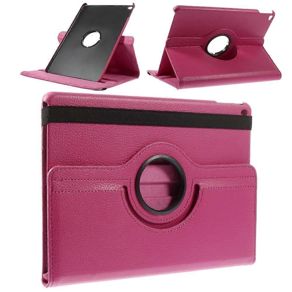 Litchi Grain Leather Case 360 Degree Rotary Stand Multi-Color Elastic Strap Closure for iPad Air 2 -