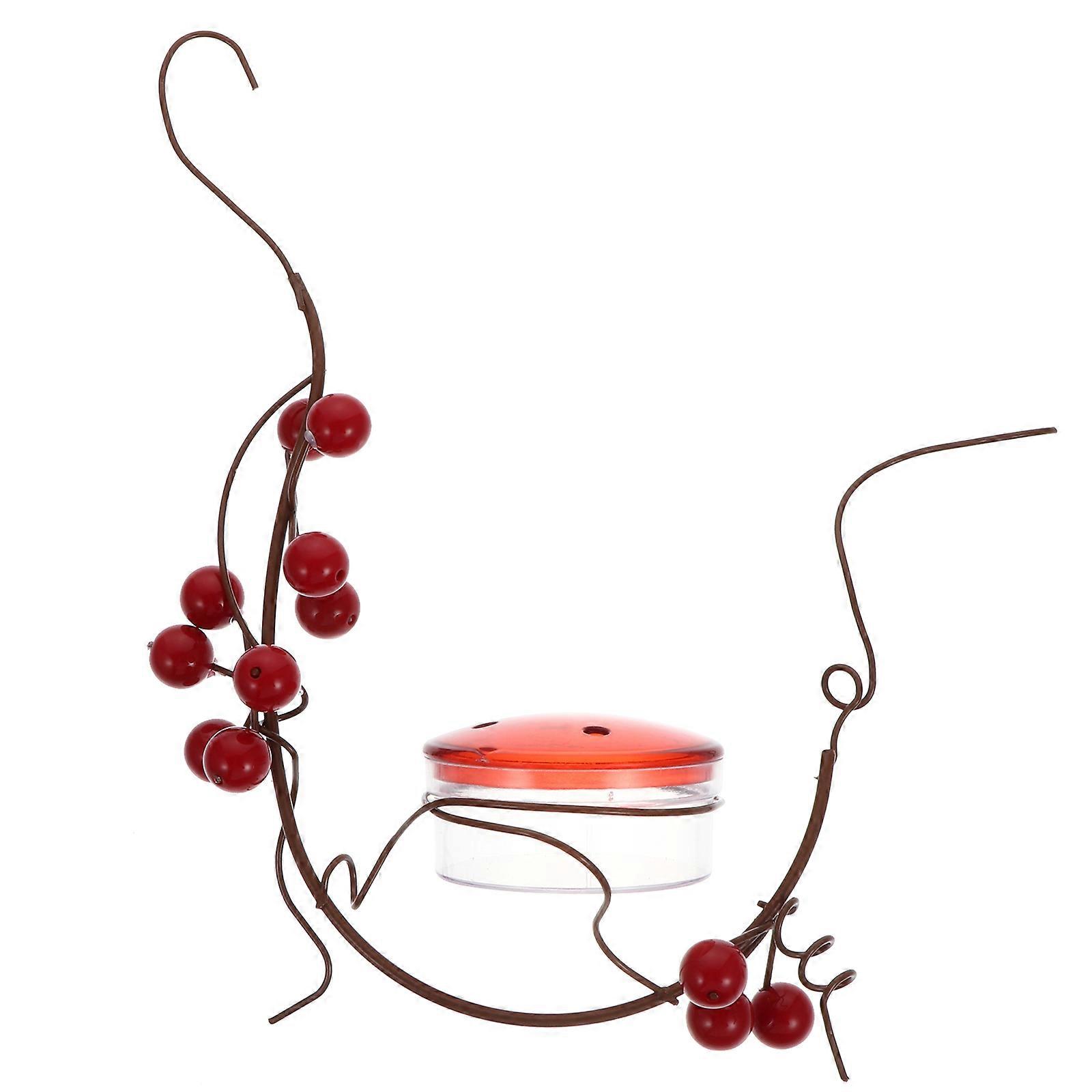 Station d'alimentation décorative et créative pour oiseaux, style rustique, pouvant contenir divers aliments (1 unité)