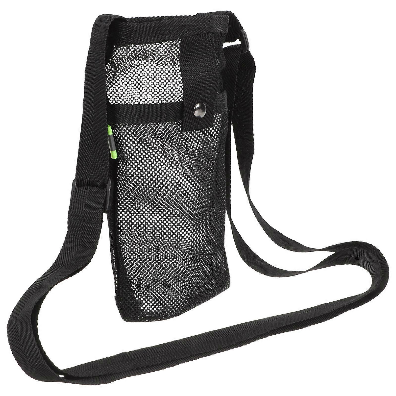 Lightweight Nylon Sling Bag with Durable Mesh Pouch for Hiking, Biking, and Camping – Multi Function Outdoor Water Bottle Carrier for Easy Hydration