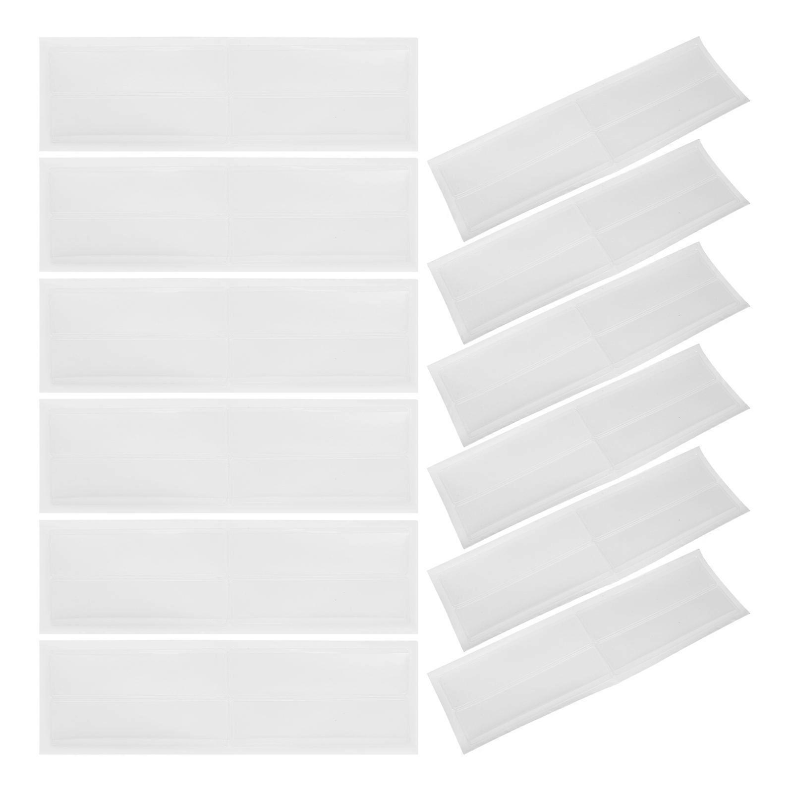File Tab Holders Adhesive Index Tab Sleeve File Folder Organization Identification Retrieval 11.00X3.00X0.10CM Transparent 20Pcs