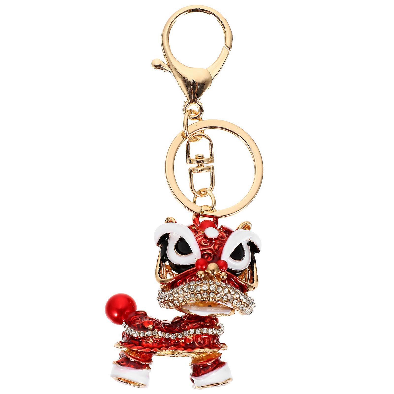 Here's a polished and engaging product description for your **Creative Chinese Lion Keychain Pendant**:
### π¦ **Creative Chinese Lion Keychain