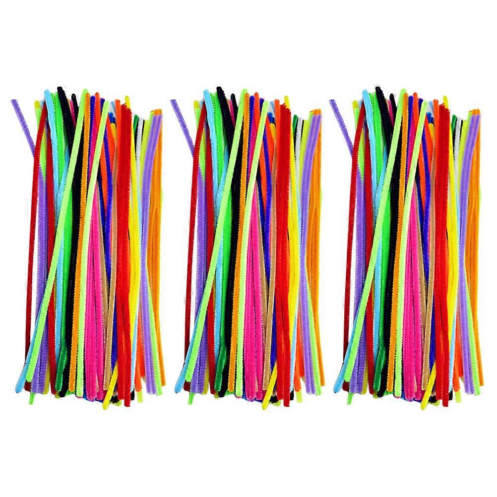 300pcs Pipecleaners Bulk for DIY Crafts, Twisted Chenille Stems Enhancing Coordination, Imagination, Logical Thinking, Lightweight and Portable