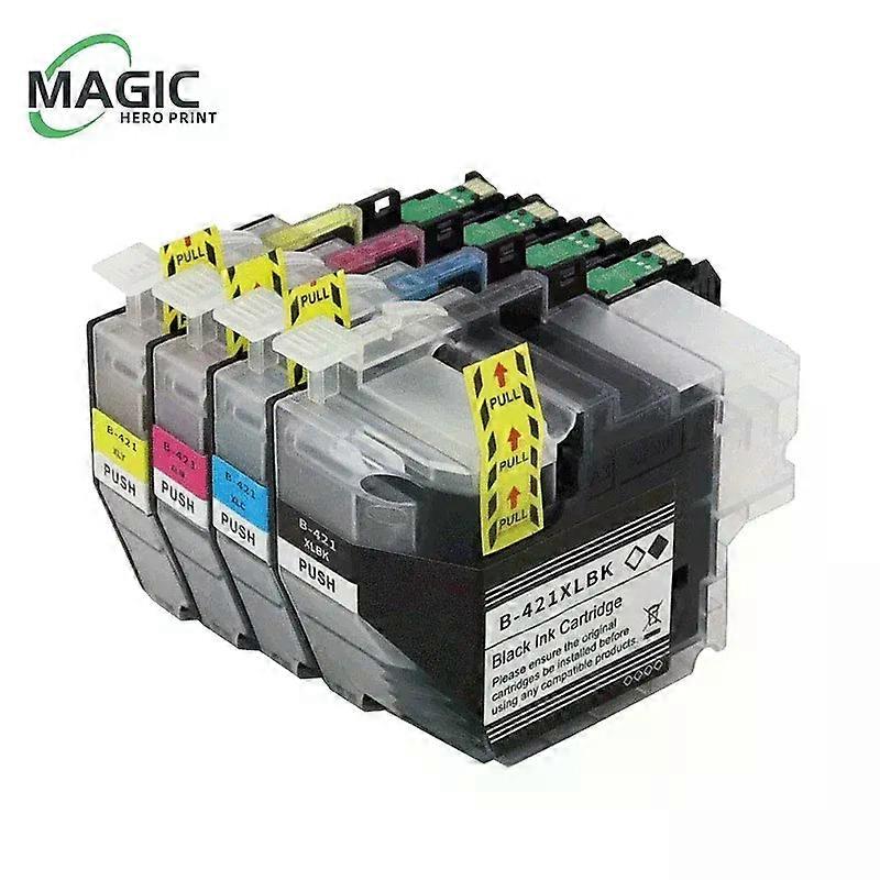 Magic Hero High Capacity LC421XL LC421 421XL Compatible Ink Cartridge For Brother DCP-J1050DW MFC-J1010DW DCP-J1140DW Printer