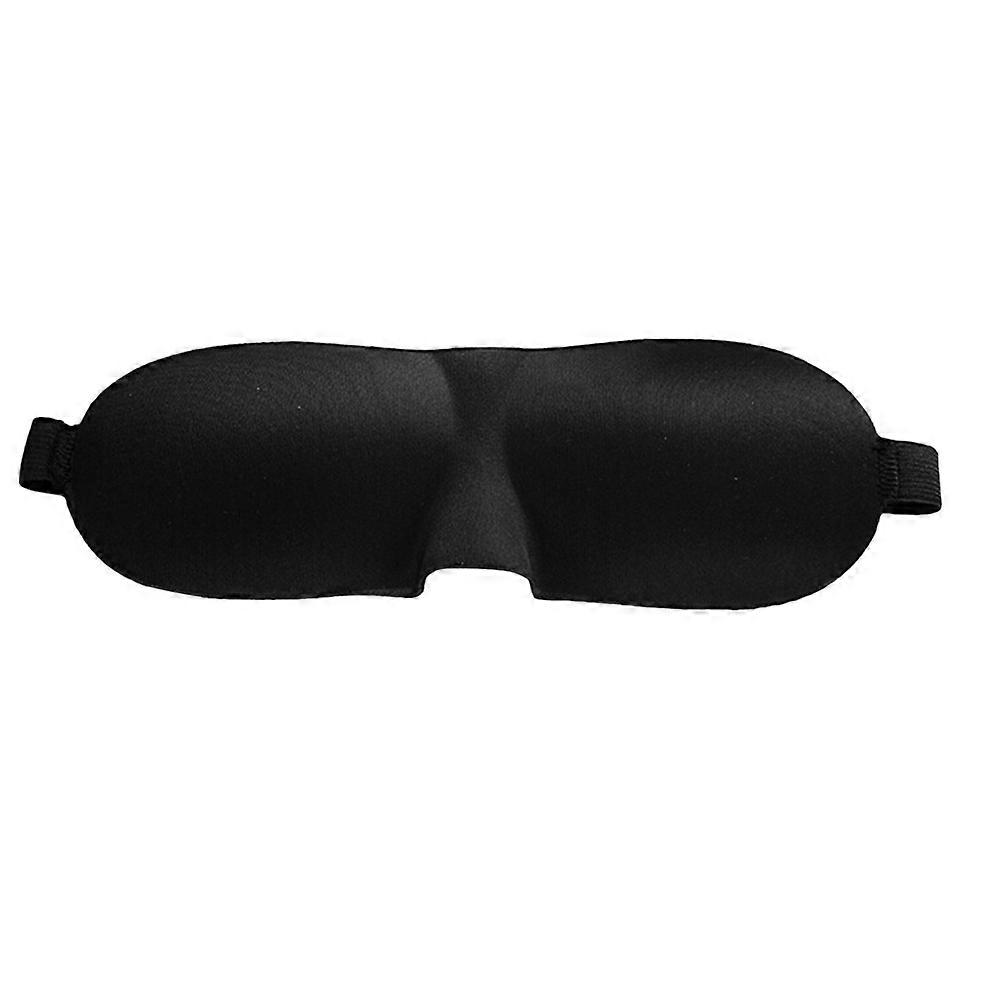 Lightweight Contoured Sleep Mask with Adjustable Eye Cover for Comfortable Sleep, Travel, Work, and Naps – Black