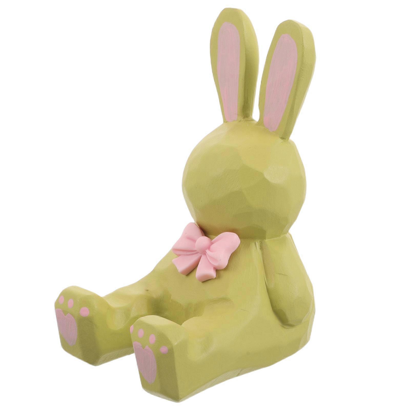 Smartphone Desk Animal Shaped Holder Yellow Bunny Shape Spacesaving Organizer Home Decor 1Pcs