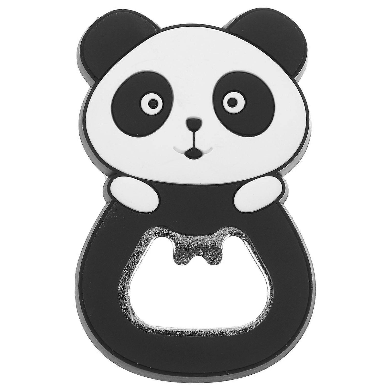Panda Shape Bottle Opener Decorative With Magnet For Picnic Bars Restaurants 1Pack