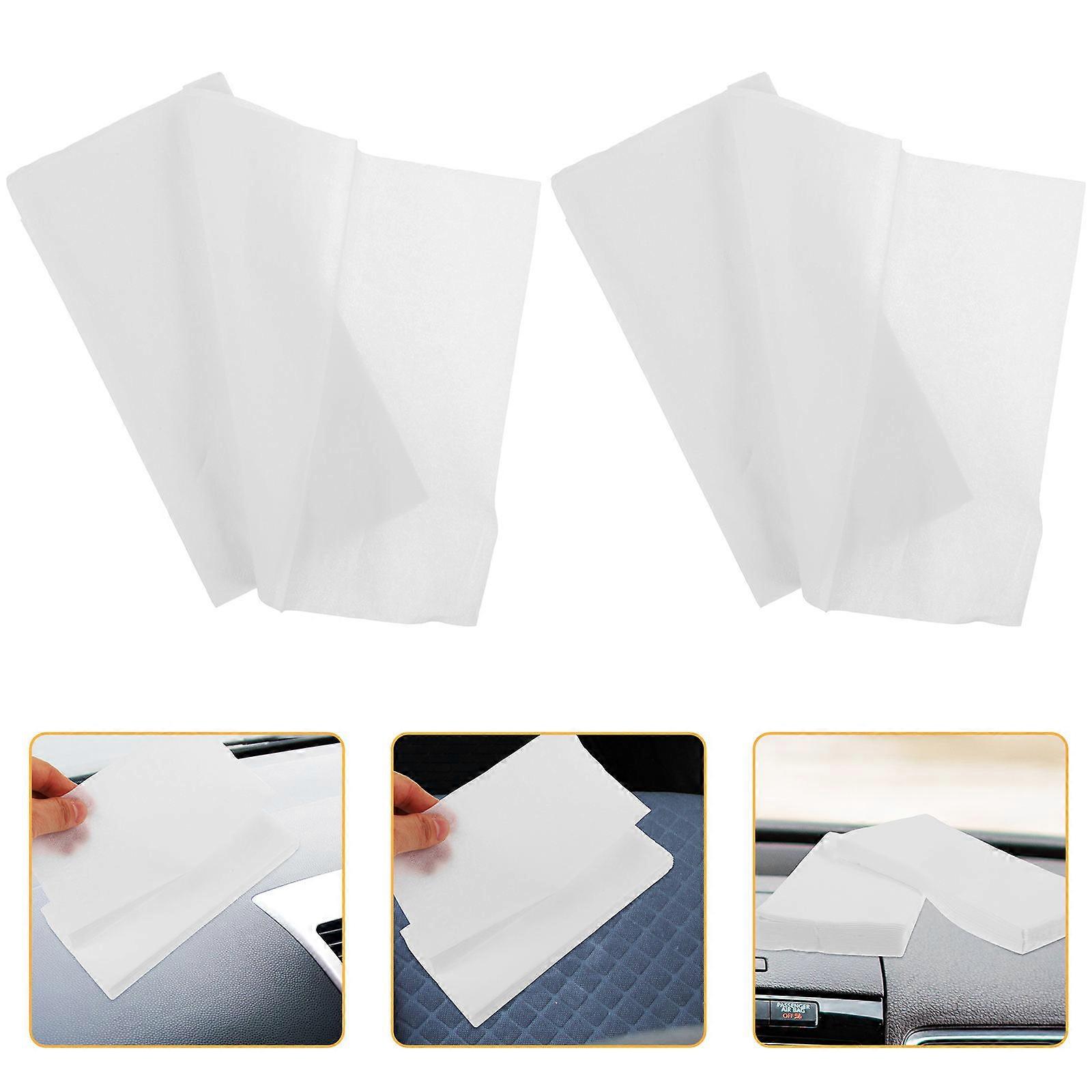 Car Tissue Refills for Visor Holder – Soft Wood Pulp Napkins for Convenient Use in Vehicles, Ideal for Drivers and Outdoor Activities