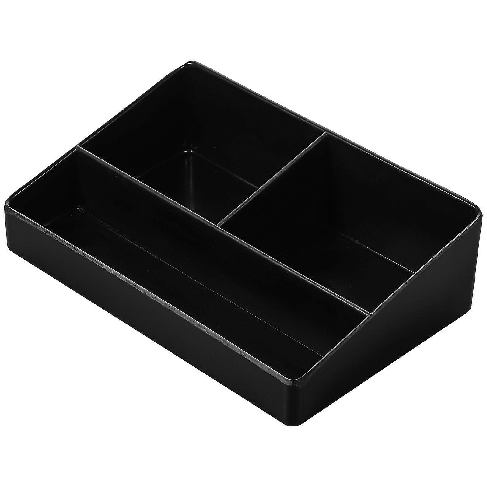 Sugar Pack Holder Tea Bag Storage Box Imitation Porcelain Home Office 6.0X4.0X1.8in Compartment Design 1Set