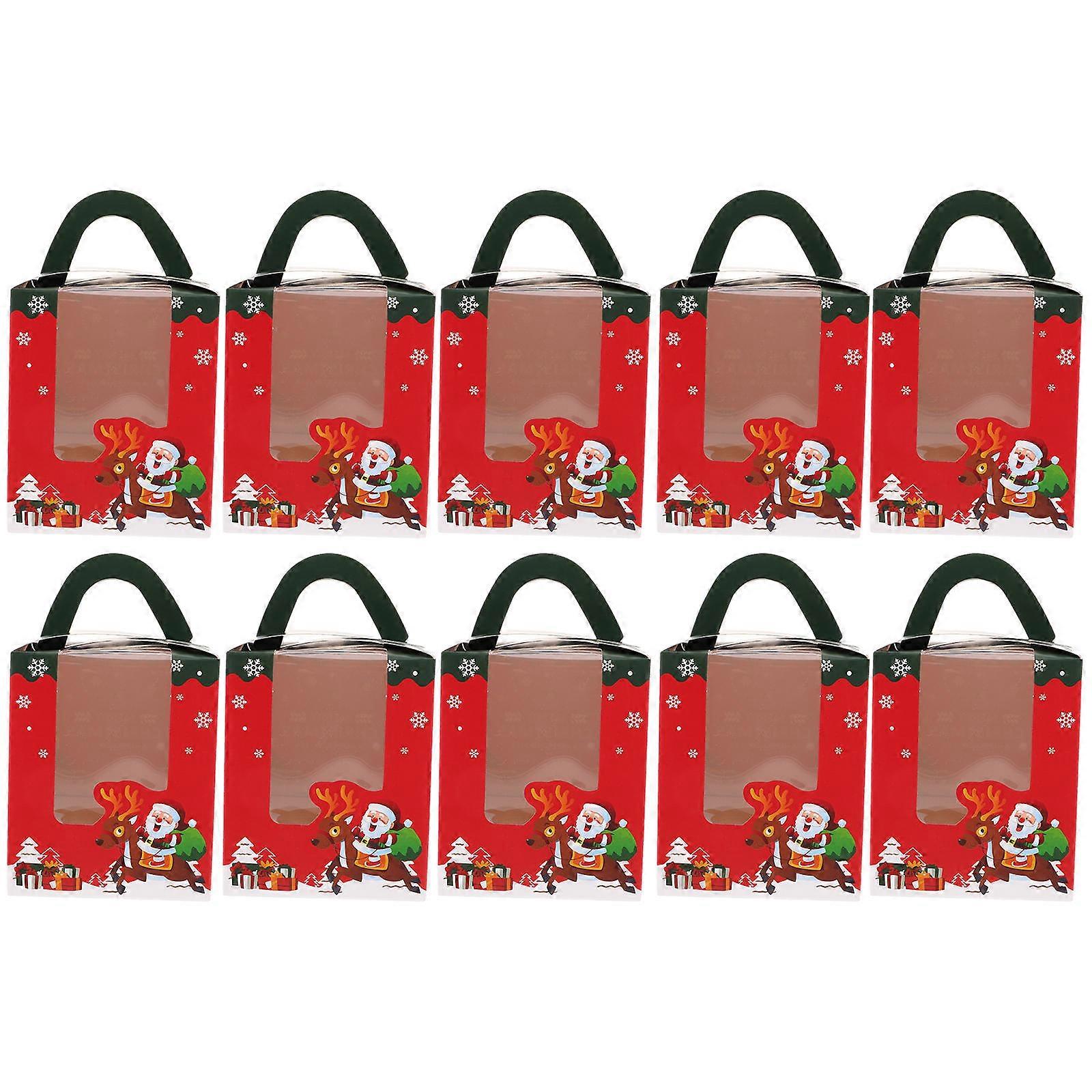 Paper Bakery Boxes Storage Function Rectangular Shape 10Pcs