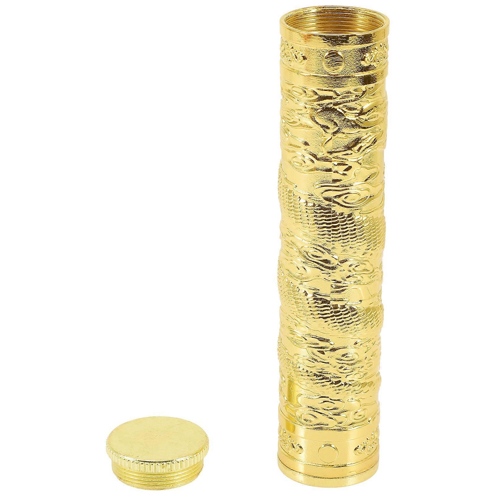 Simple Design Metal Incense Tube Home Use Portable Stand 1Pcs