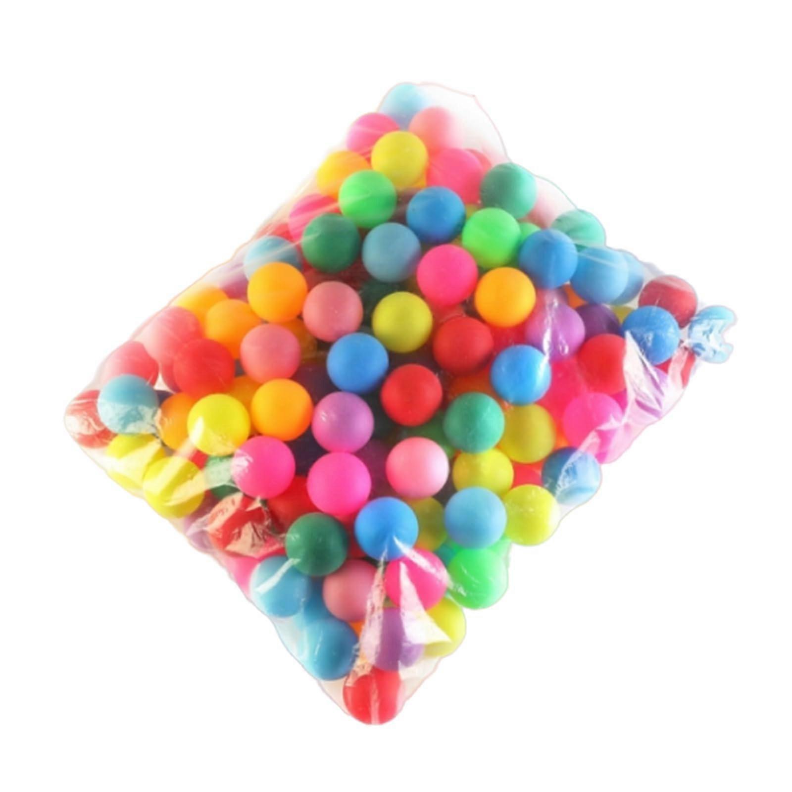 50 Pcs Colorful Plastic Table Tennis Balls Washable for Arts and Crafts Party Decoration Colorful Table Tennis Ball Washable Ref: 8837