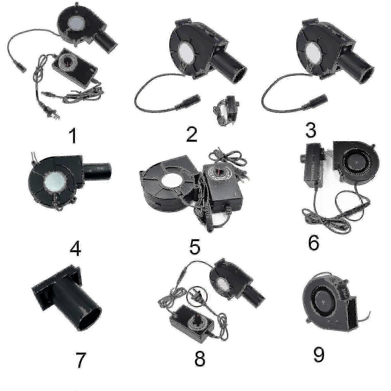 מאוורר מפוח אוויר 97 מ"מ x 33 מ"מ עם בקר מהירות תואם רוח חזקה ארון כיריים אגזוז עשן מאוורר מופעל AC 9733 תואם עשה זאת בעצמך