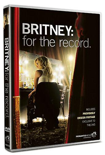 Britney Spears Britney for the Record DVD (2009) Britney Spears cert E - Region 2