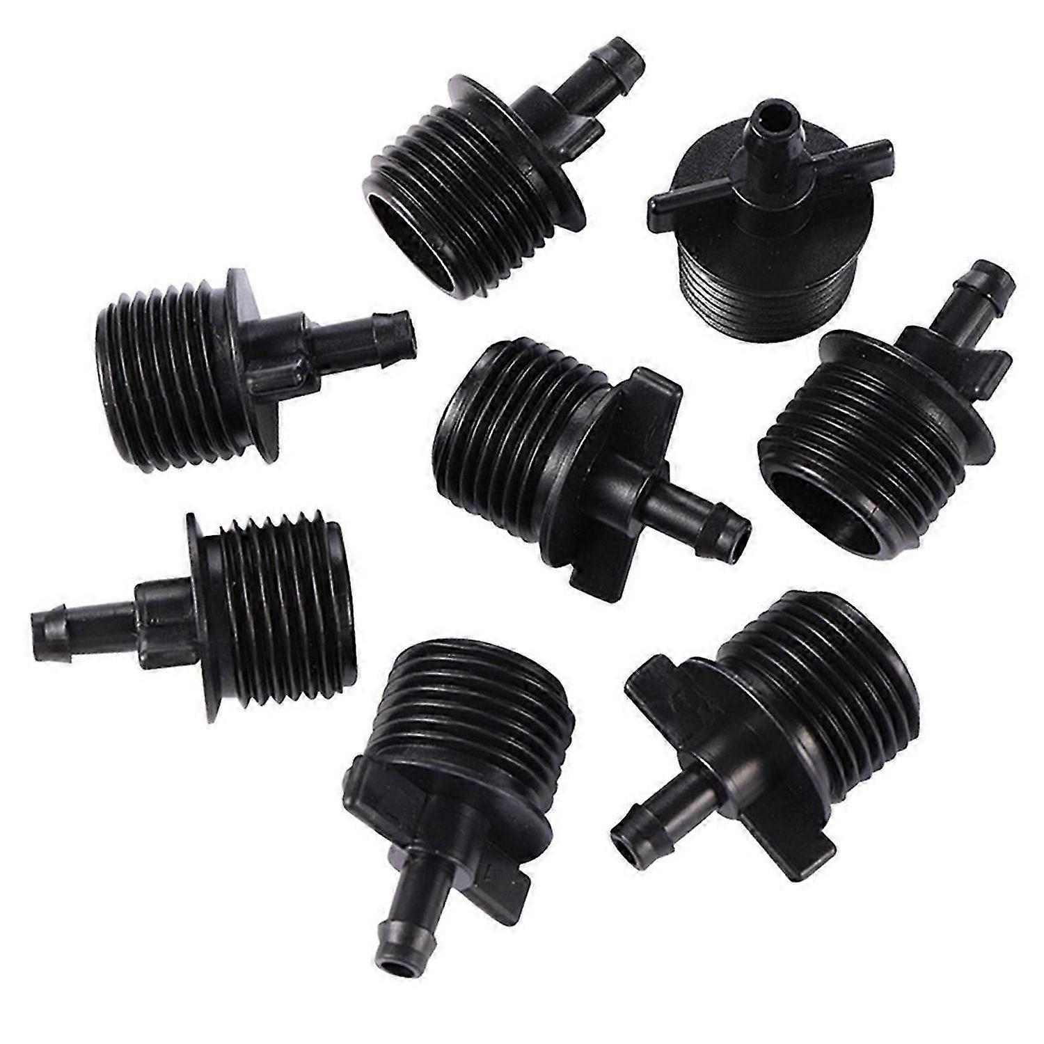 Single Hook 4 Points External Thread Black Connector Garden Irrigation Internal Thread Interface Spr