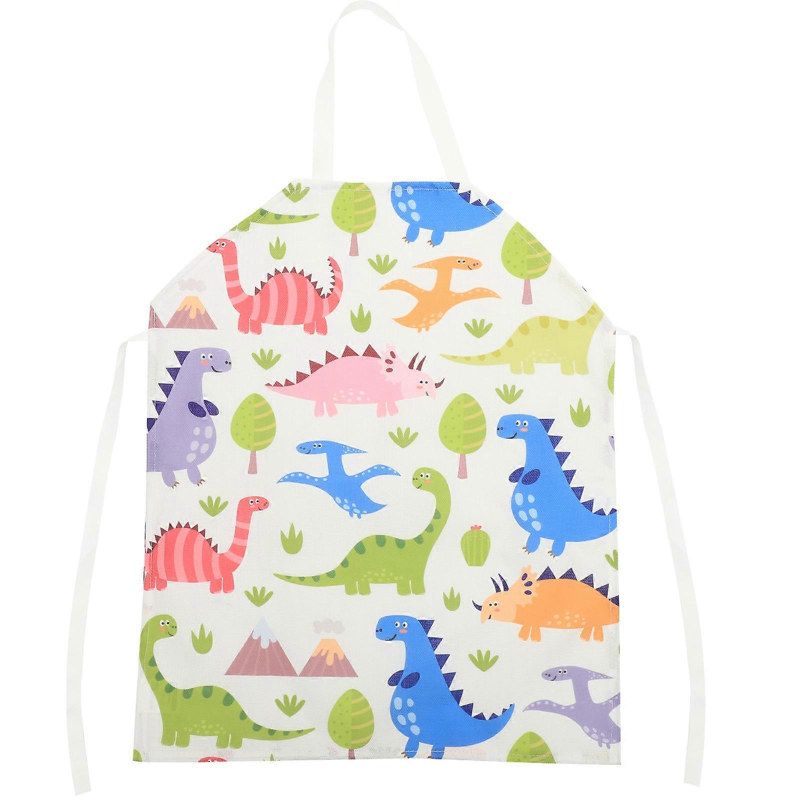 Childs Apron Fashionable and Simple Style Linen Waterproof for Home Use 1Pack