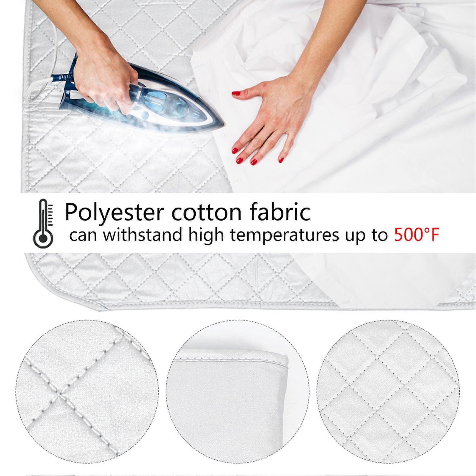 Thick Heat Resistant Ironing Mat Double-Sided Use Independent Heat Insulation Cover for Portable Clothes