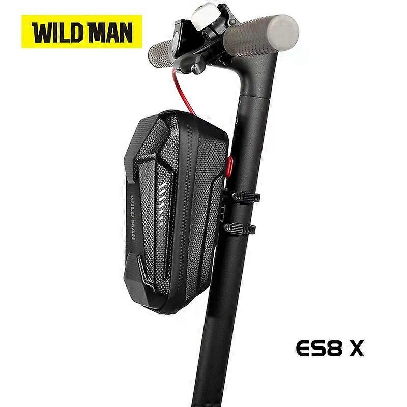 con WILD MAN-Universal Folding Quick Release Bicycle Bag, EVA Hard Shell, Handlebar Bag, Electric Scooter, ES8X