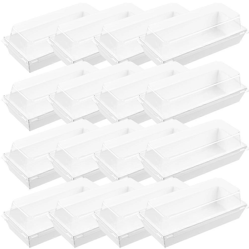 Bakery Packaging Boxes Swiss Roll Boxes Cake Box Rectangular Shape 50Pcs