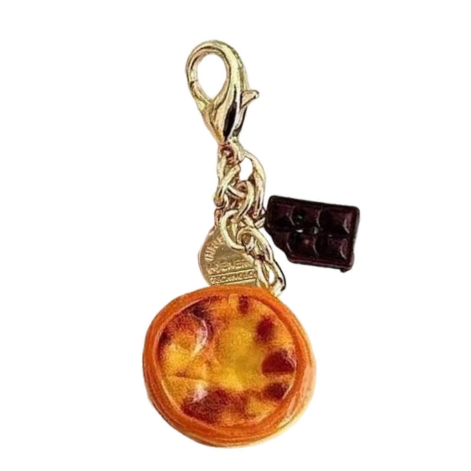 Stylish Egg Tart Buckle Keychain Fun and Functional Designs Suitable for All Ages as Personalize Styles Accessory
