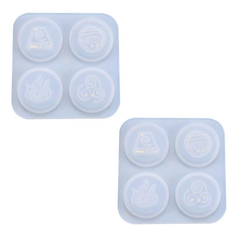 2pcs Epoxy Resin Religious Symbol Silicone Molds for DIY Jewelry Making – Non Stick, Durable, for Crafting Unique Pendants and Charms