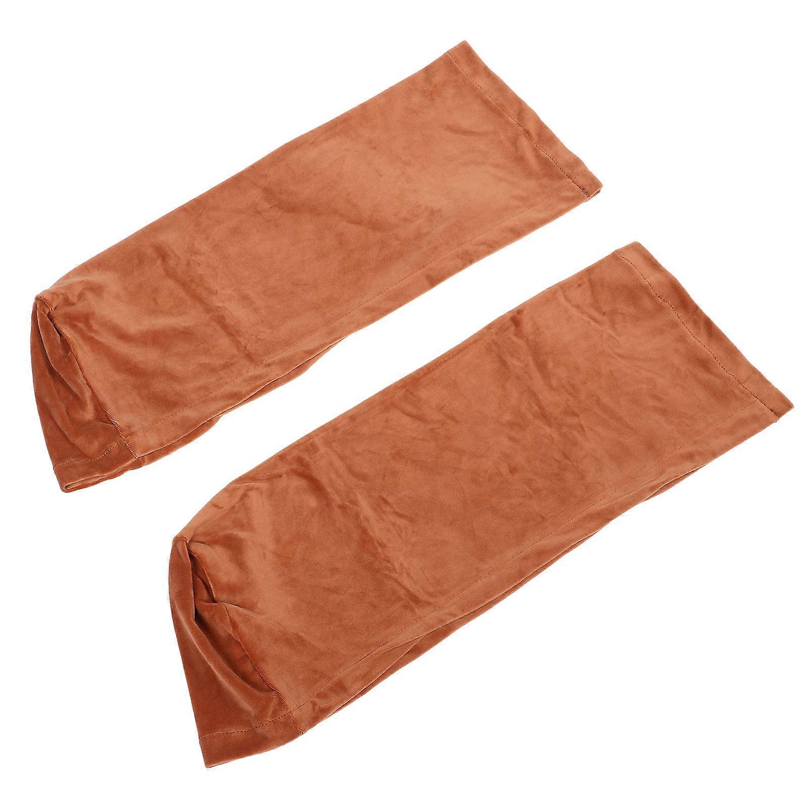 Sofa Arm Slipcover Solid Color Armrest Cover Shuttle Weaving Technology Home 2Pcs