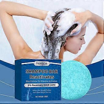 Shampoo Bar Anti-Hair Loss, Rosemary Shampoo Bar for Thinning Hair, Handmade Shampoo Soap Enhance Hair Strength & Thickness, Moisturizes and Nourishes