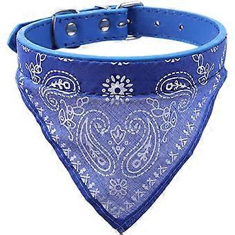 Bandana Dog Saliva Towel Dog Saliva Towel Triangle Dog Scarf Triangle Dog Saliva Towel Pet Blue, M ZeGoods