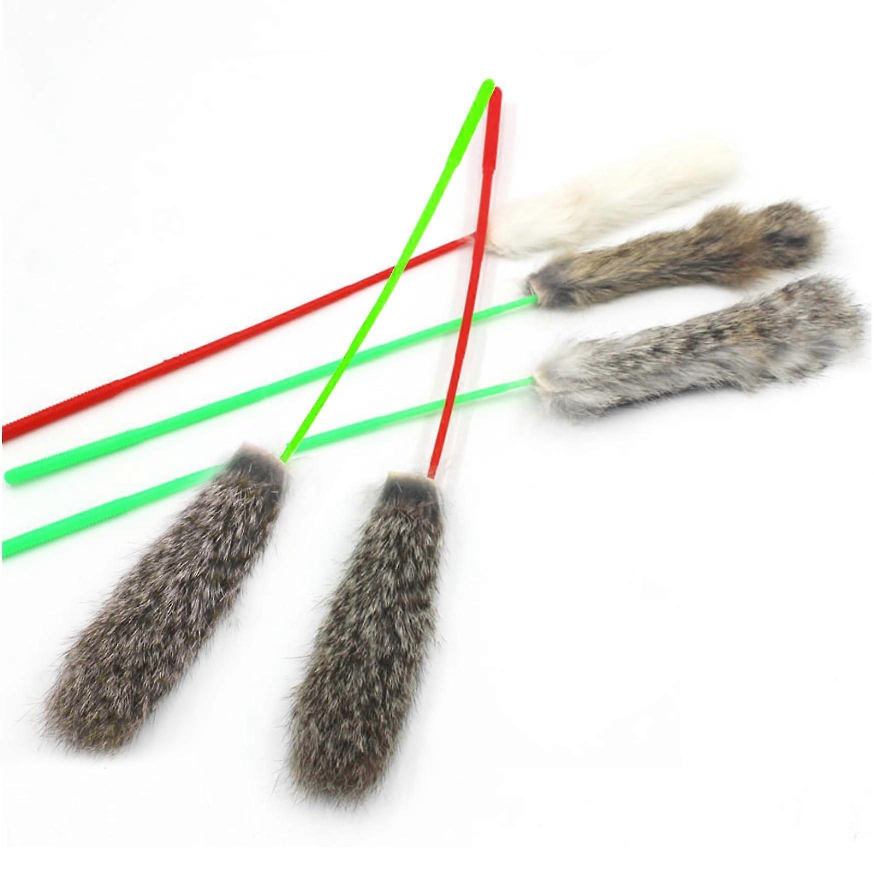 5pcs Interactive Cat Toys, Wand Teaser for Indoor Cats, Kitten Play Set, Soft Feather Design, Engaging Activity for Feline Fun