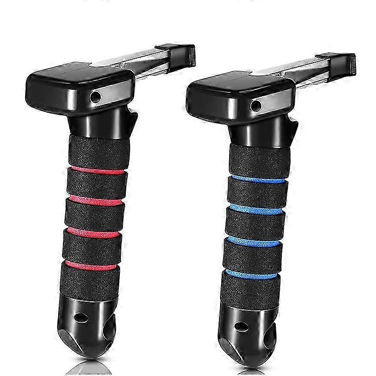 2-piece elderly door handle car handle auxiliary support handle elderly disabled multifunctional handle (red + blue)