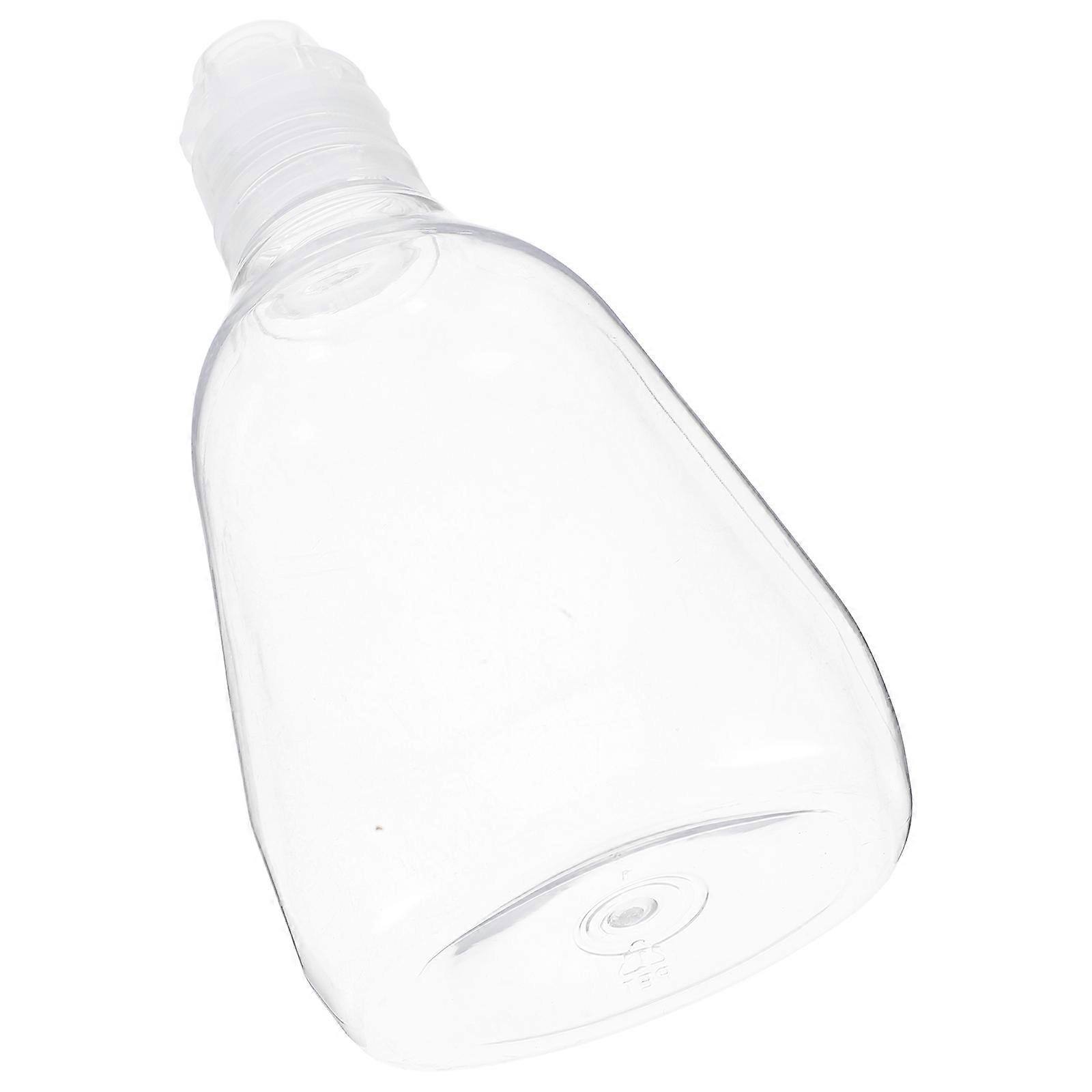 Honey Squeeze Bottle Reusable Transparent Plastic Sauce Dispenser for Syrups, Salad Dressings, and Condiments