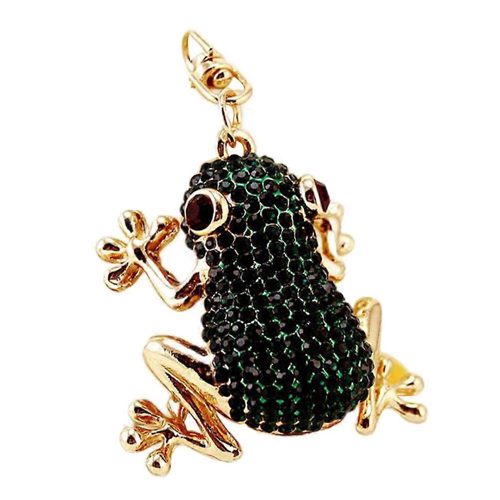 Cute Keychain Frogs Shape Design Green Color Zinc Alloy For Men 1Pc