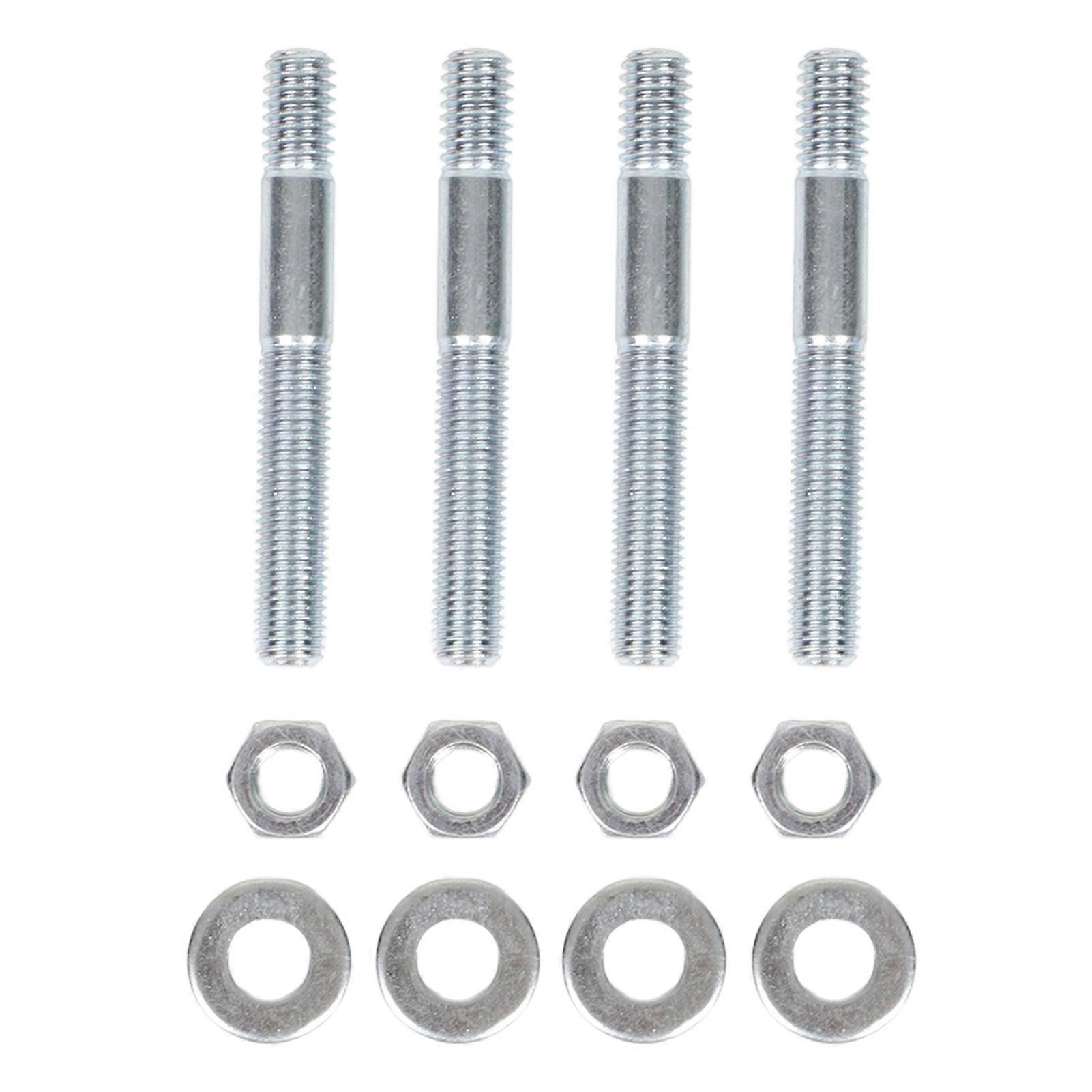 2‑1/2in Carburetor Mounting Kit Metal Carb Stud Set With Spacer for 5/16in Threads Intake Manifold