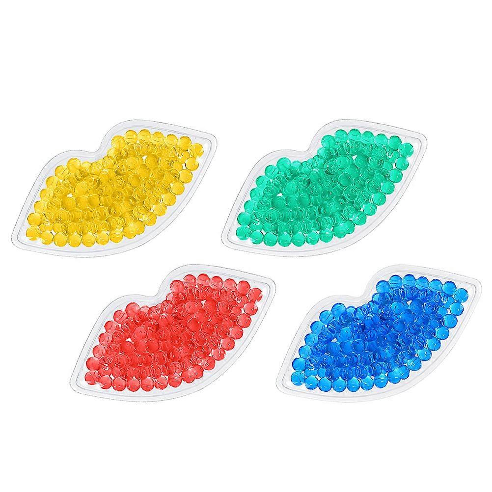 Hot Therapy Eye Smoothing Patches Macaron-Colored Yellow 3.9×2×0.4in 4Pcs