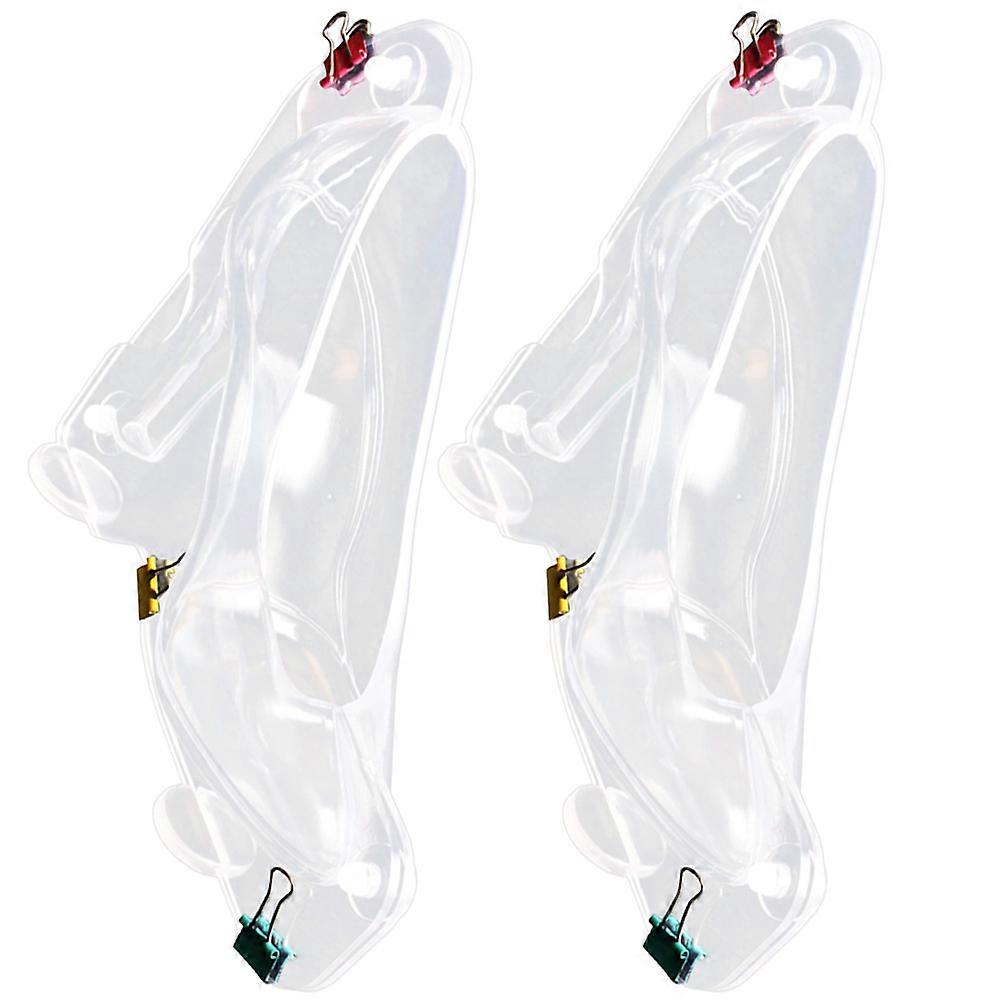 Transparent High Heel Shoe Chocolate Mold 2pcs Flexible, Non Stick Baking Tool for DIY Chocolate, Fondant & Fudge Making Ideal for Home &