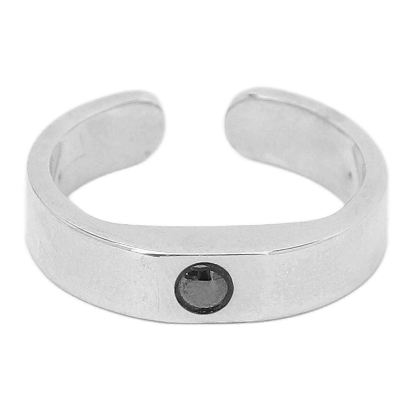 Prevent Snoring Ring Breath Aid Reusable Titanium Steel Adjustable Acupressure Snoring Ring SYMMR)