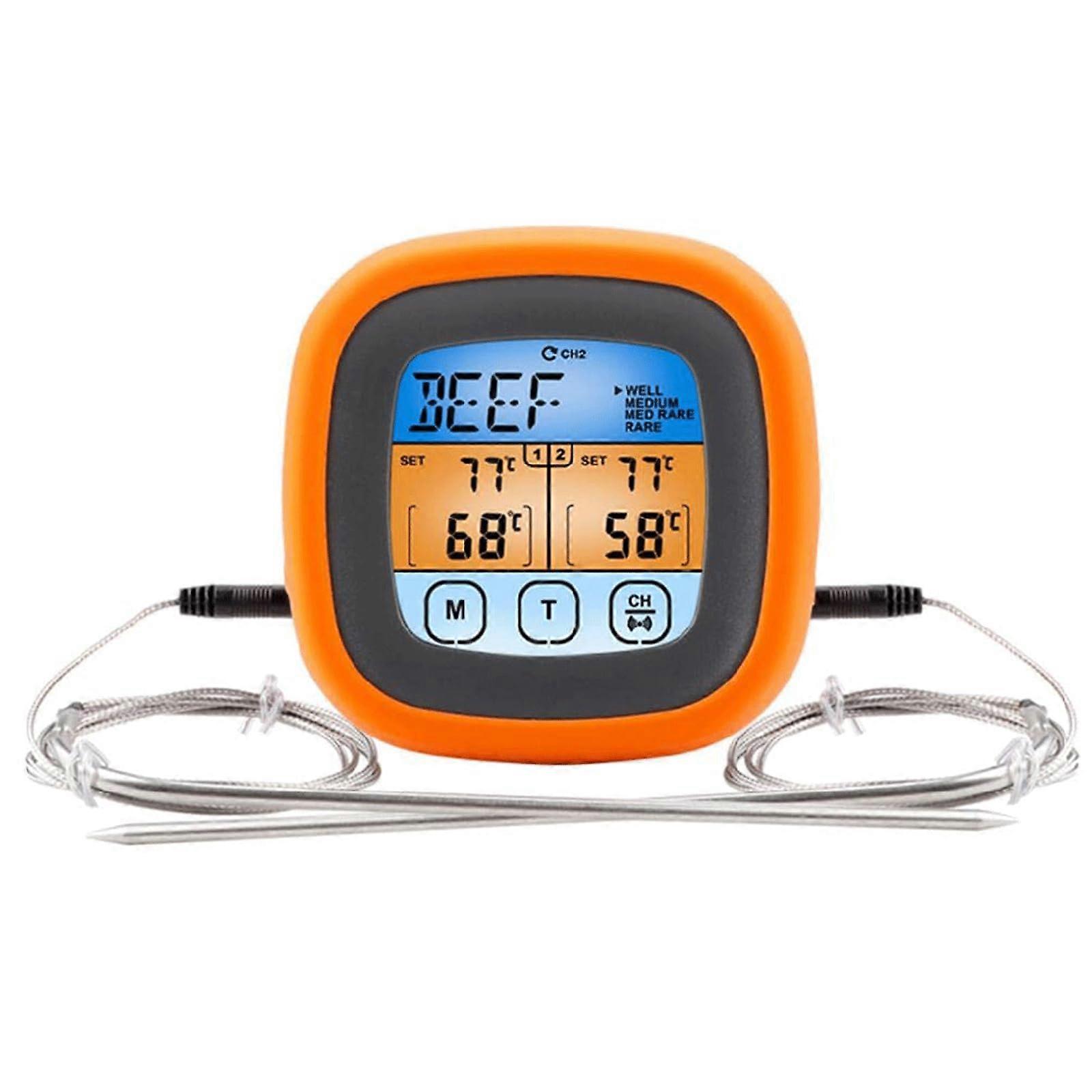 Direct Read Thermometer Meat Thermometer Touchscreen Multifunctional Barbecue Roasting Thermometer for Cooking Turkey