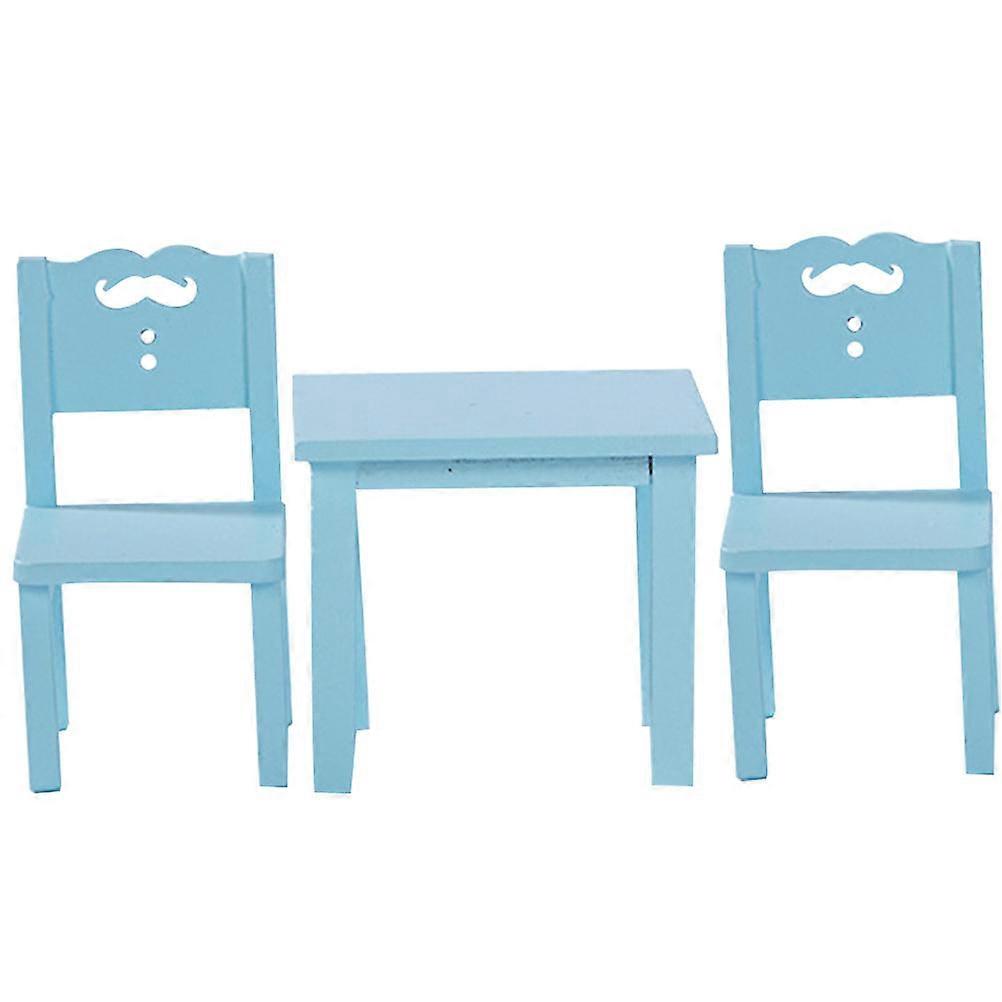 Miniature Table Model Miniature Furniture Home Decoration Children 2.63X1.49X1.38in 1 Set