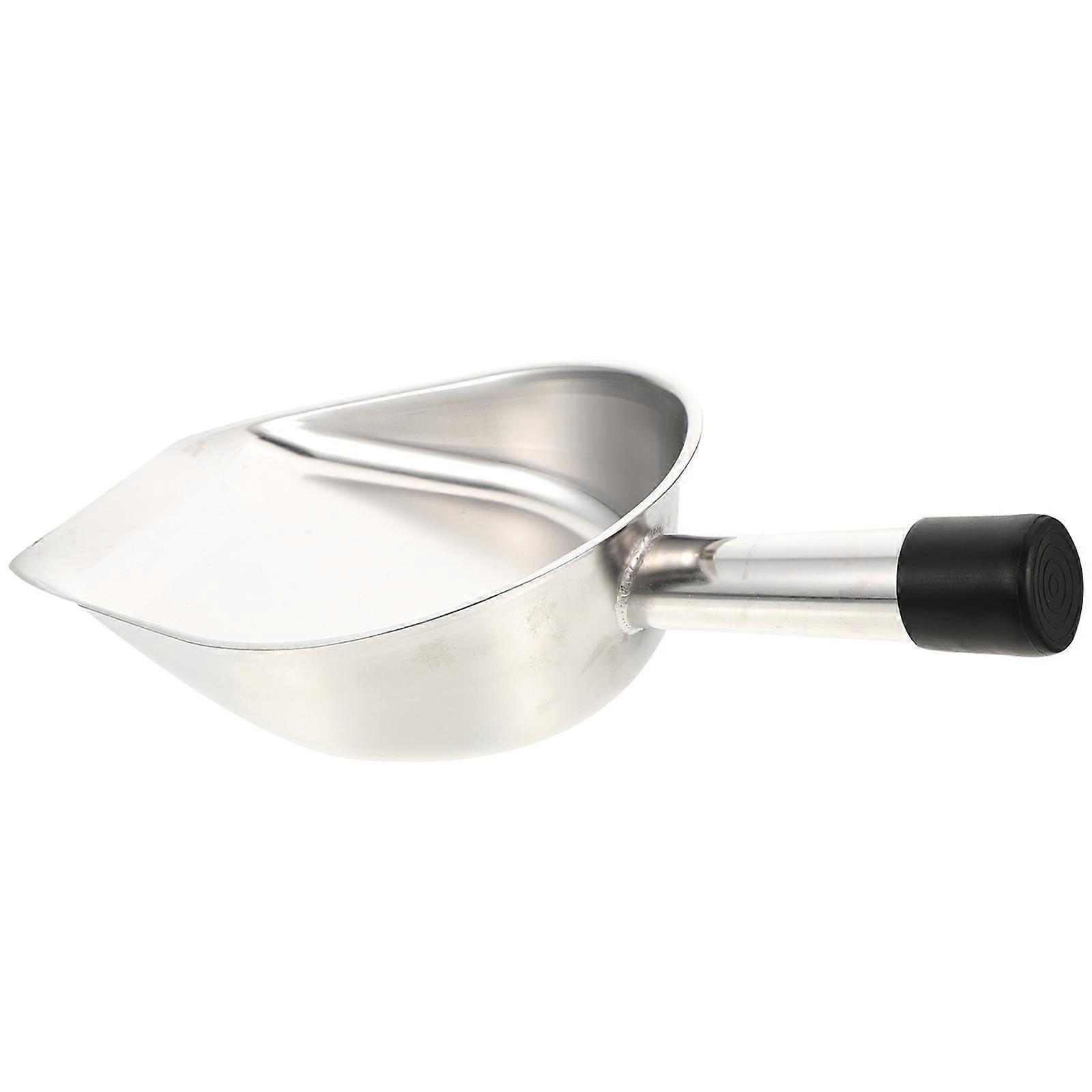 Grain Stainless Steel Ice Scoop Flour Multi-Function Kitchen Tool Silver 33.50X18.00X8.00Cm Beans Scooping 1Pack