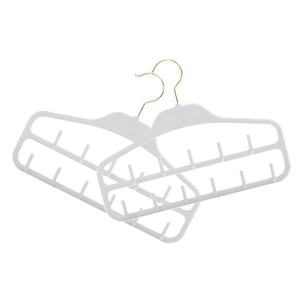 Heavy Duty Belt Rack Hanger with Multi Hooks – Space Saving Closet Organizer for Belts, Ties, Scarves, and Hats – Lightweight Gray Storage Accessory