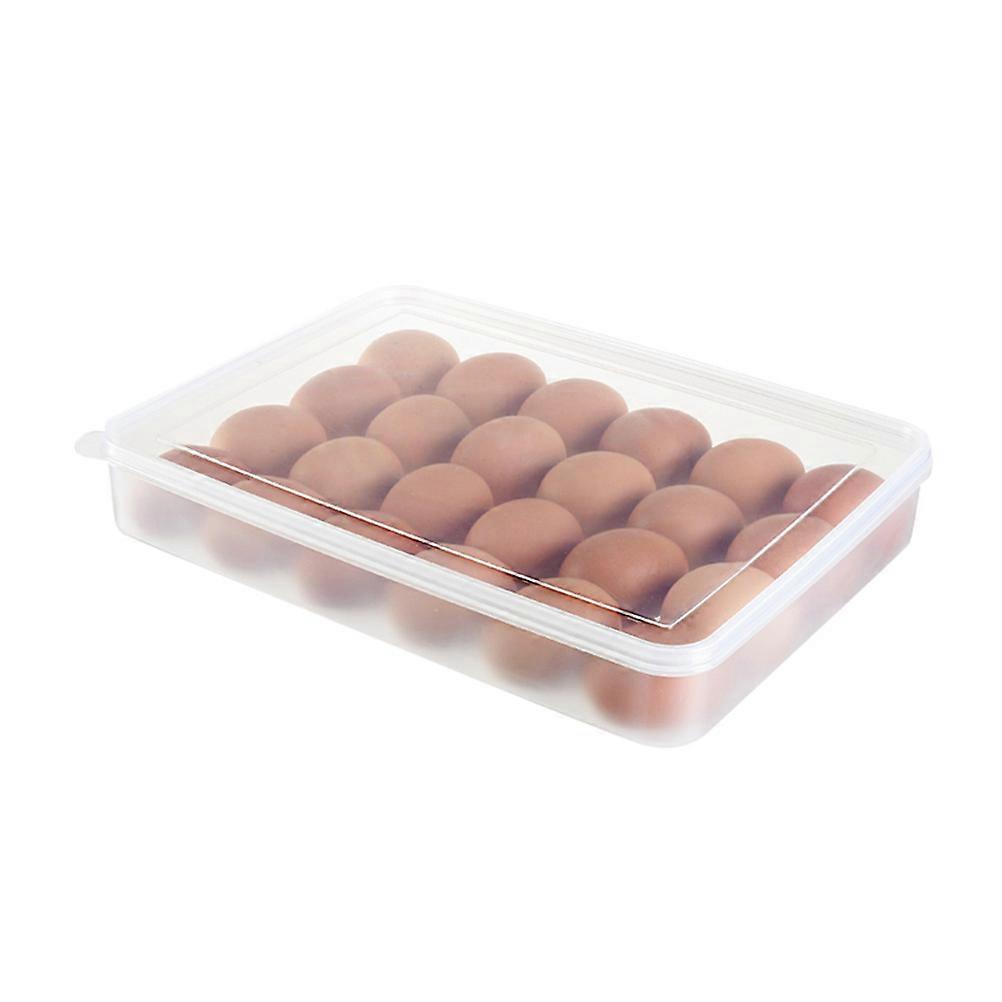 Storage Bin with Lid Refrigerator Single Layer Crisper 31 x 23 x 4.5 Cm Stackable Food Preservation 1Set