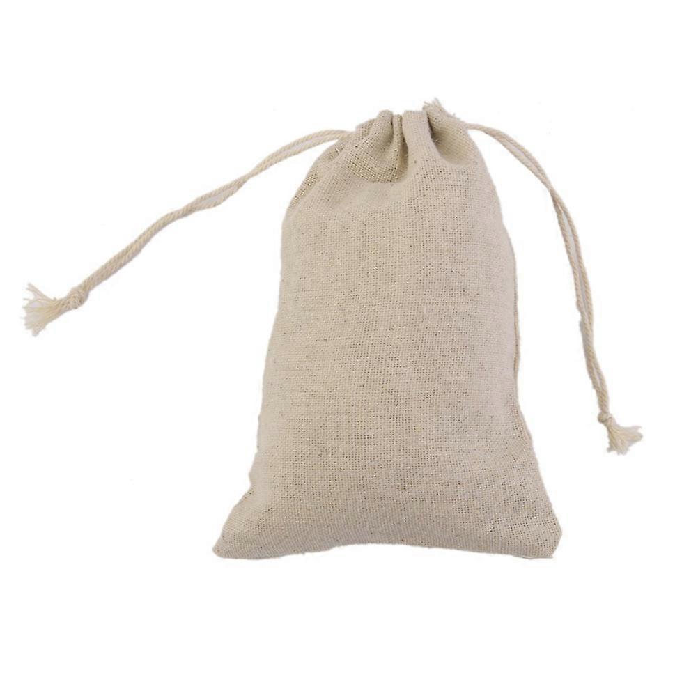 Party Favor Drawstring Bags Linen Jute Sack Rectangular Shape Vintage Style Wedding 20Pcs