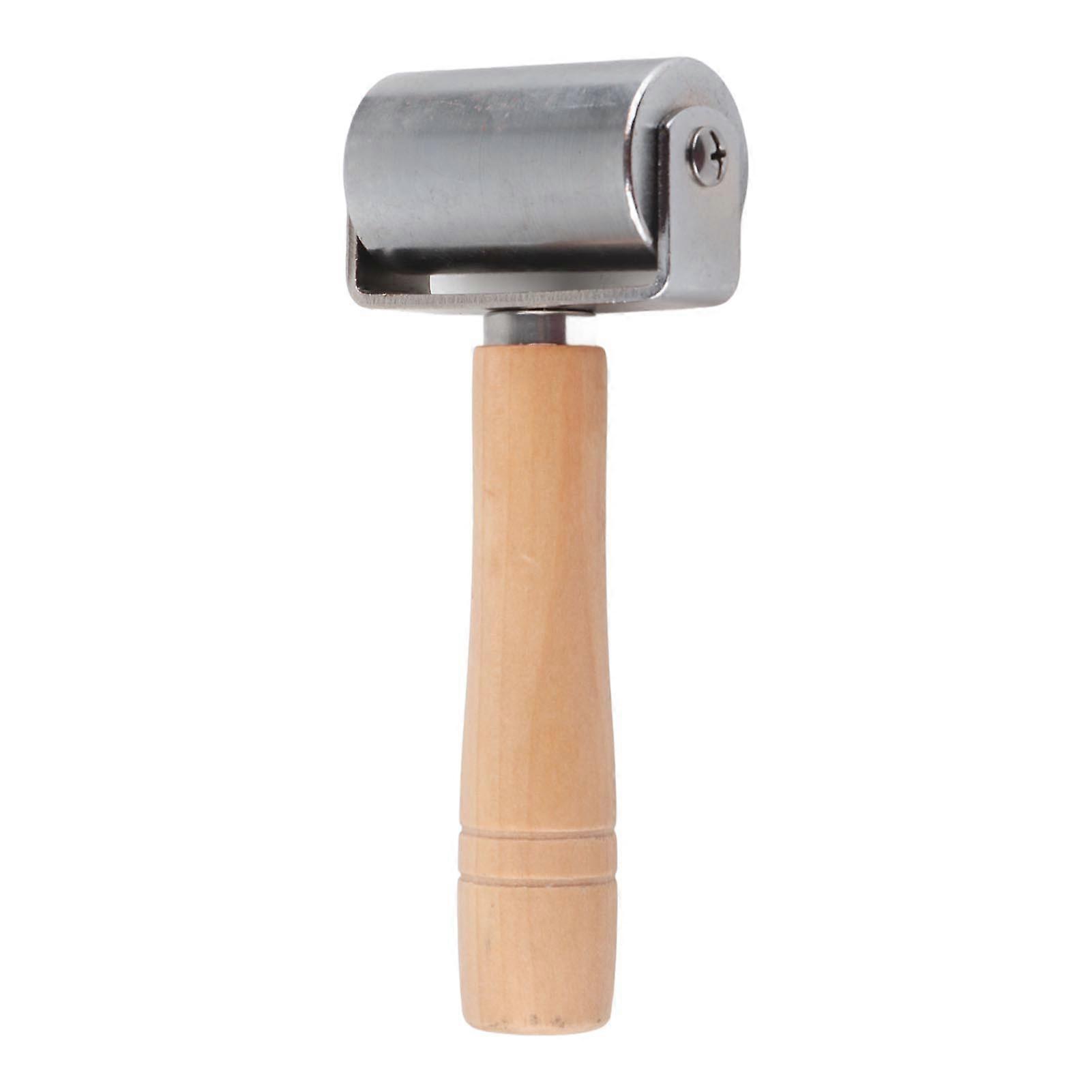 DIY Leather Handwork Smoother 35mm Leather Roller Tool Leathercraft Edge Creaser(Medium)