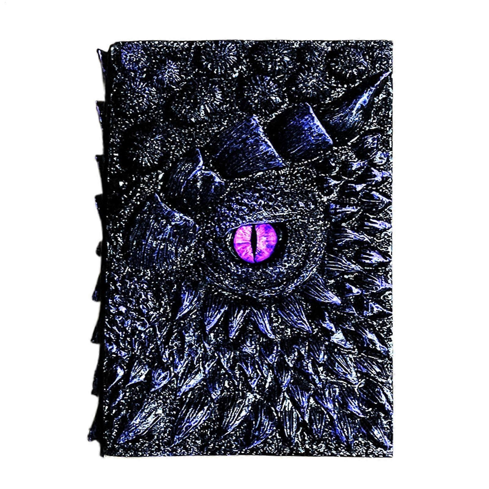 Dragon Eye Notebook Resin Engraving Journal Embossed Writing Notebook Hardcover Travel Notepad 18L X 7B CM