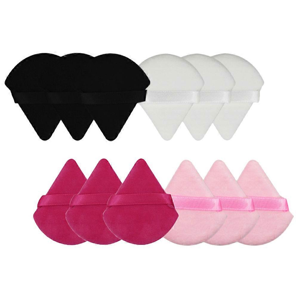 Powder Foundation Applicator Sponges Practical Multi-Function Makeup Accessories 12Pcs