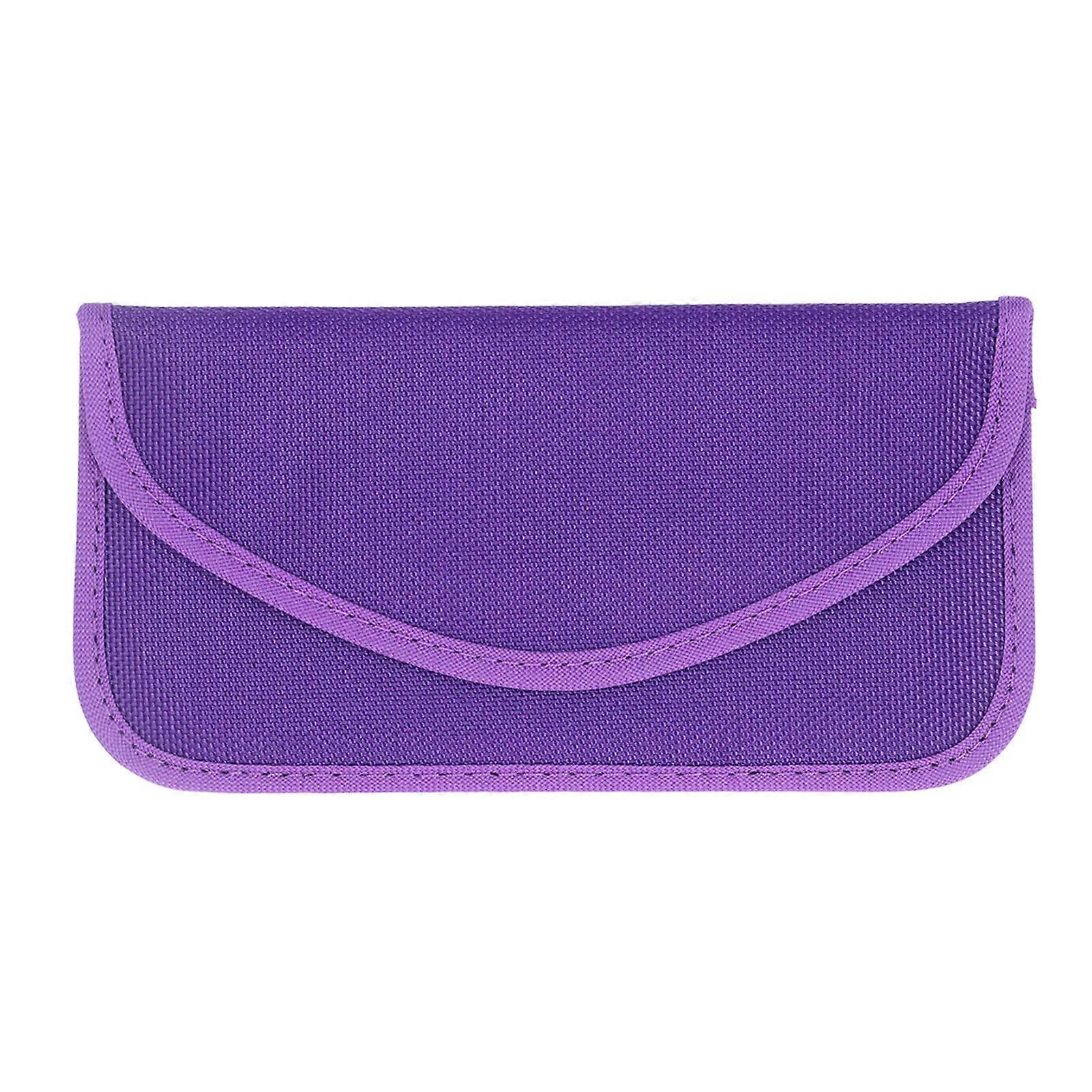 2pcs Faraday Bag Anti Hacking Anti Degaussing Storage Signal Blocking Bag for Cell Phone Purple