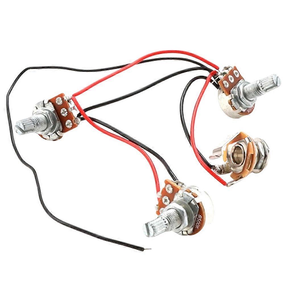 Electric Guitar Wiring Harness Kit with BK Pots – Lightweight, Easy Installation for Quick Setup
