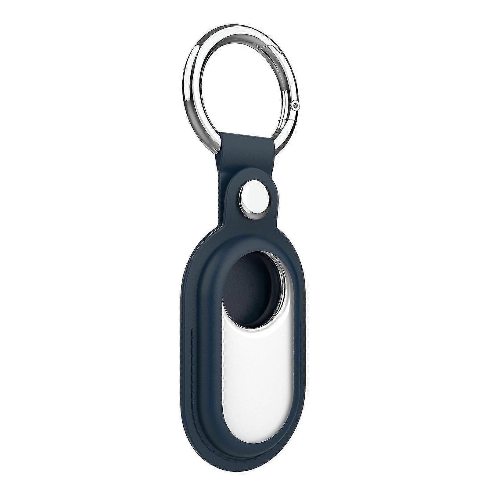 Holder Case for Samsung Galaxy SmartTag 2, PU GPS Tracker Protective Case for Galaxy Smart Tag 2 with Key Ring