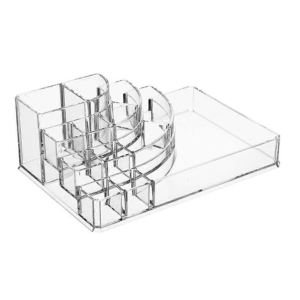 Transparent Acrylic Cosmetics Storage Box for Home Desktop Organization Durable Practical 1PC