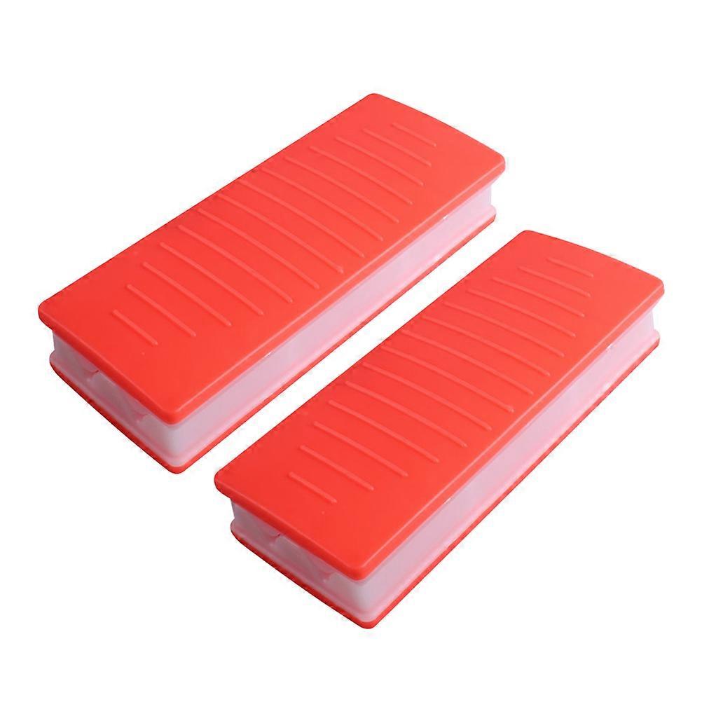 Barbecue Accessories Barbecue Tool Hand-held Double-row Skewer Rectangular for Family Gathering 2Set