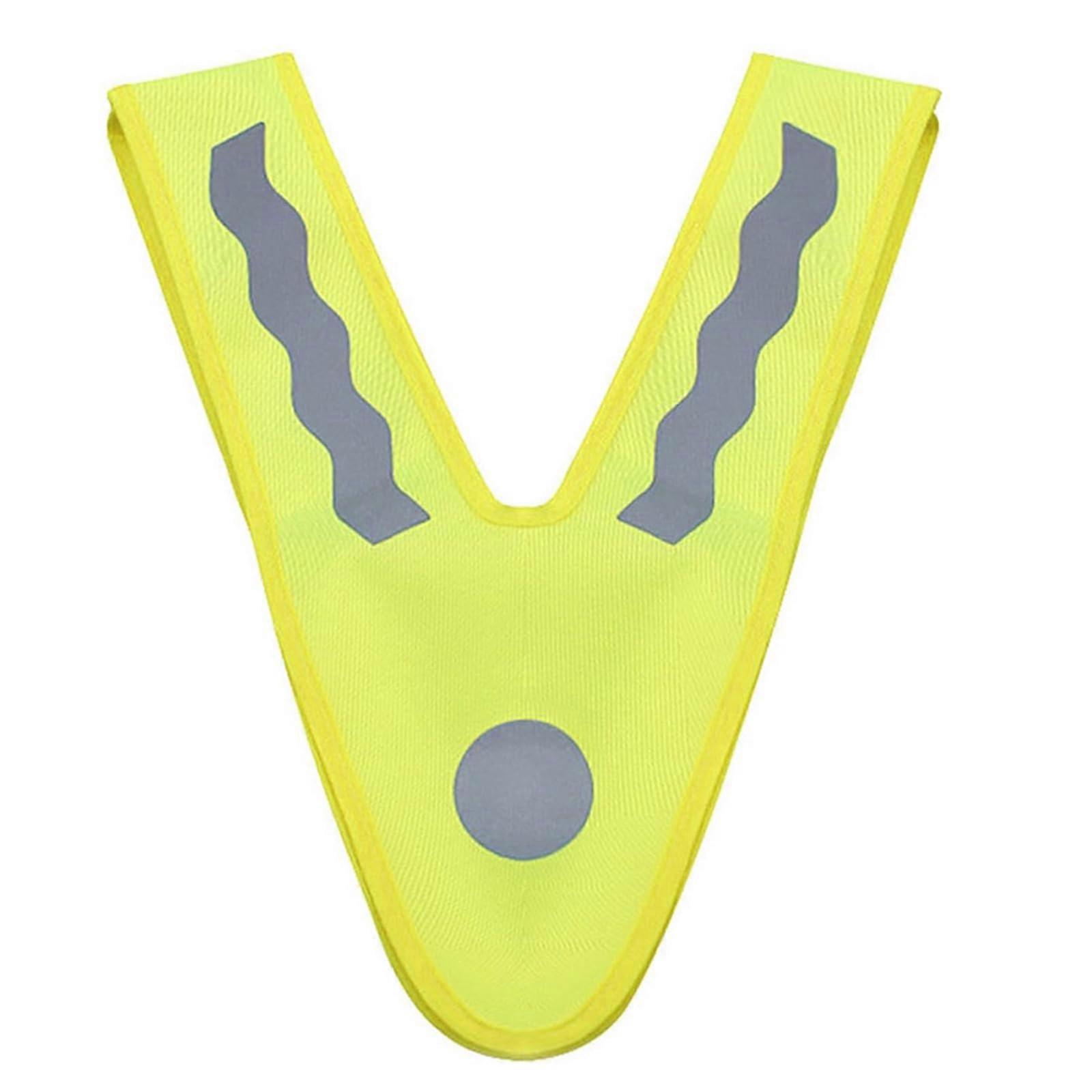 Children's High Visibility Reflective Vest Adjustable for Cycling Skiing Running Lightweight Safety Waistcoat in Neon Colors